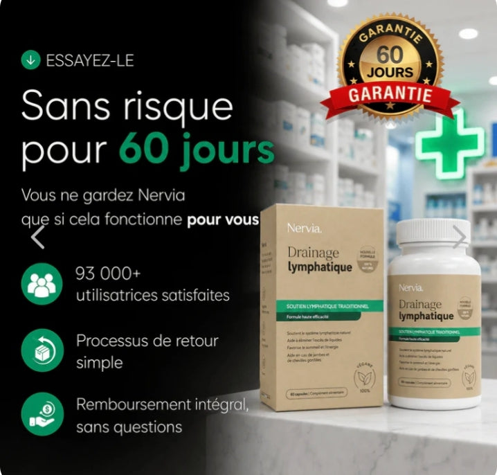 Gélules de Drainage Lymphatique · Transformation totale en 60 jours