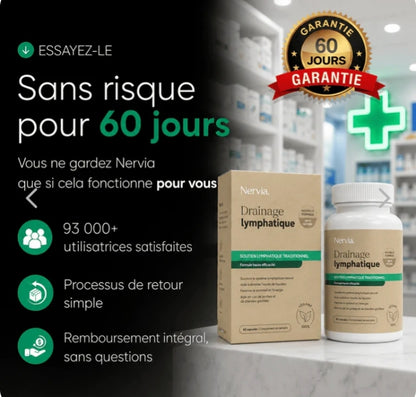 Gélules de Drainage Lymphatique · Transformation totale en 60 jours
