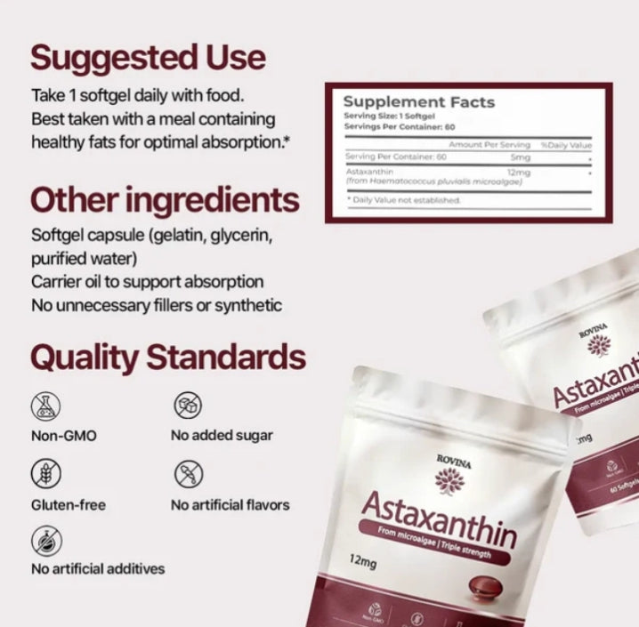 Astaxanthine 12 mg – Gélules molles